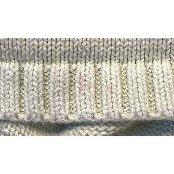 L. L. Bean Women’s Cotton 1/4 Zip Pullover LS Knit Sweater Mock Neck Yellow L - Picture 9 of 9